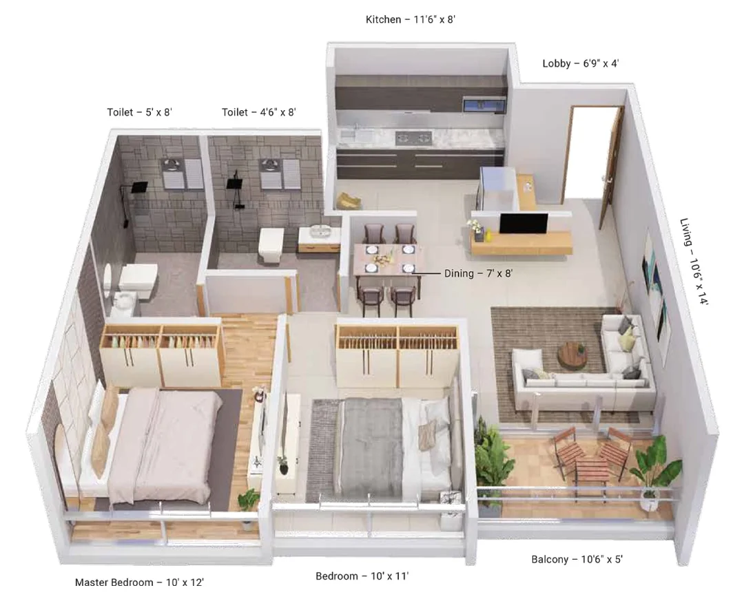 Rudraksh Vantage Punawale 2 BHK